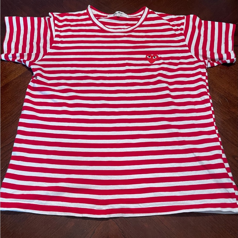 COMME DES GARCONS PLAY RED T-SHIRT